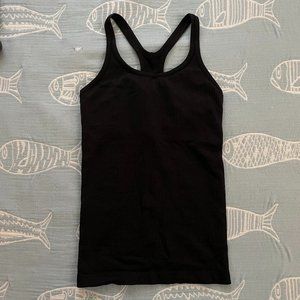 lululemon ebb to street full-length tank black
